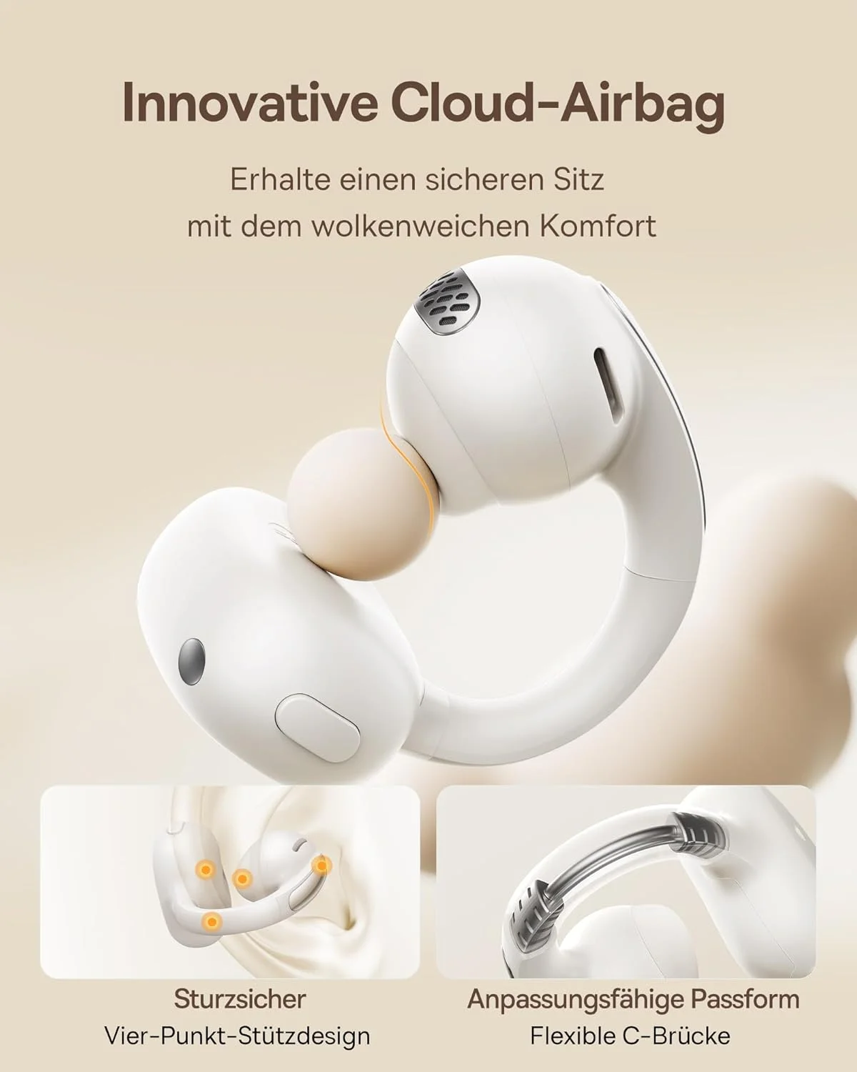 هدفون های گوش باز Baseus Bowie MC1، گیره گوشی با صدای چشمگیر، تقویت تطبیقی باس، بلوتوث 5.4، حذف نویز برای تماس، IP57، باتری 40 ساعته، وزن هر گوشی 5.2 گرم - سفید ستاره ای هدفون های گوش باز Baseus Bowie MC1، گیره گوشی با صدای چشمگیر، تقویت تطبیقی باس، بلوتوث 5.4، حذف نویز برای تماس، IP57، باتری 40 ساعته، وزن هر گوشی 5.2 گرم - سفید ستاره ای