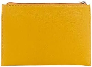 کیف دستی زنانه گس مدل Culligan با لوگو و زیپ، چرم مصنوعی (PE756364) - زرد مات