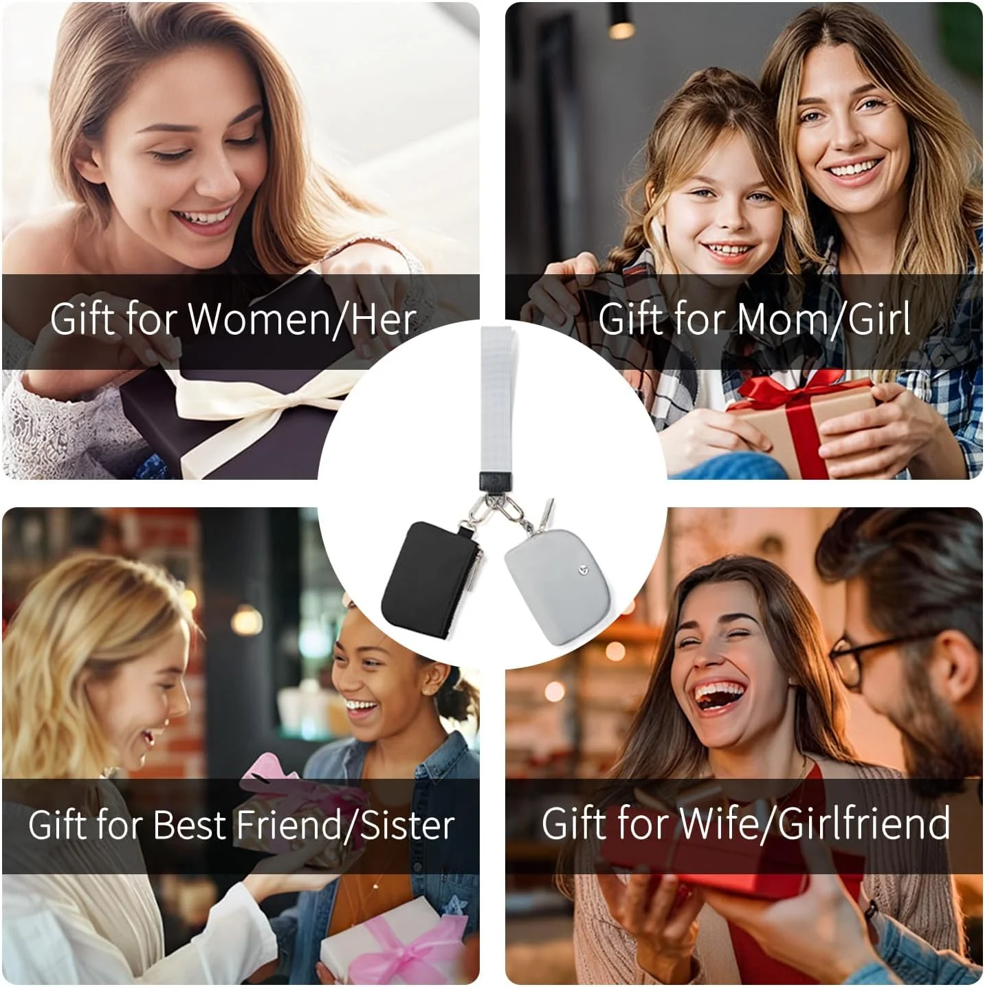 کیف پول مچی دو محفظه ای زنانه، کیف پول کوچک زیپ دار، کیف پول مچی دو جیبی، کیف پول سکه قابل حمل، کیف پول زیپی برای زنان، مادر، دختر