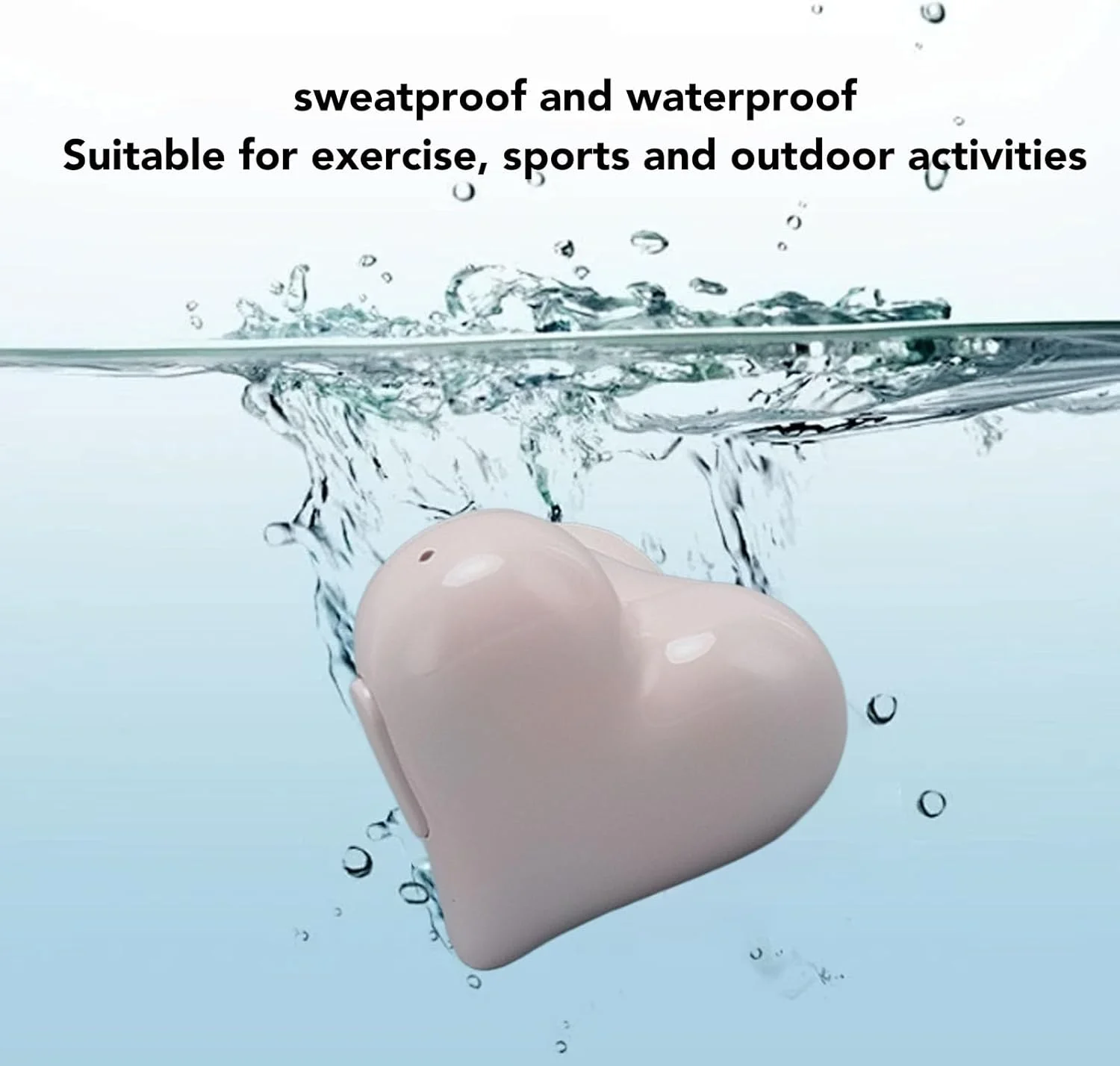 هدفون های قلبی Annadue برای دختران و زنان، هدفون های بی سیم زیبا با جعبه شارژ، صدای استریو HIFI، هدفون های بلوتوث ضد آب قلبی شکل برای سفر ورزشی (صورتی) هدفون های قلبی Annadue برای دختران و زنان، هدفون های بی سیم زیبا با جعبه شارژ، صدای استریو HIFI، هدفون های بلوتوث ضد آب قلبی شکل برای سفر ورزشی (صورتی)