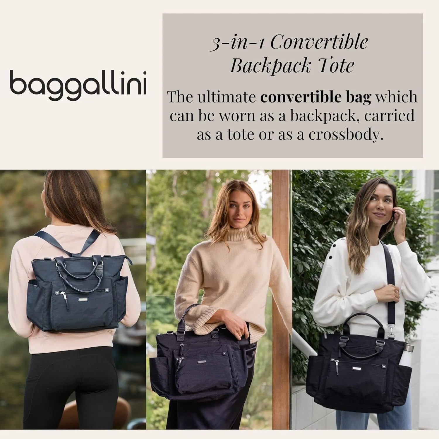 کیف کوله پشتی زنانه باگالینی مدل 3 در 1 به همراه کیف مچی موبایل RFID کیف کوله پشتی زنانه باگالینی مدل 3 در 1 به همراه کیف مچی موبایل RFID