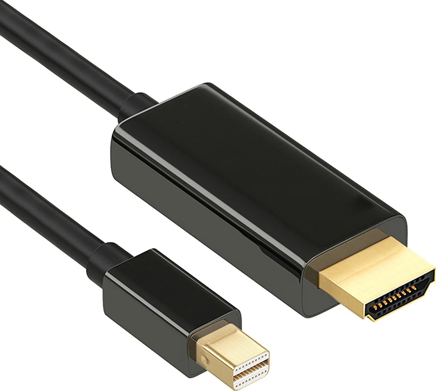 کابل Mini DisplayPort به HDMI نر به نر با کانکتور روکش طلا | Mini DP به HDMI - طول 3 متر