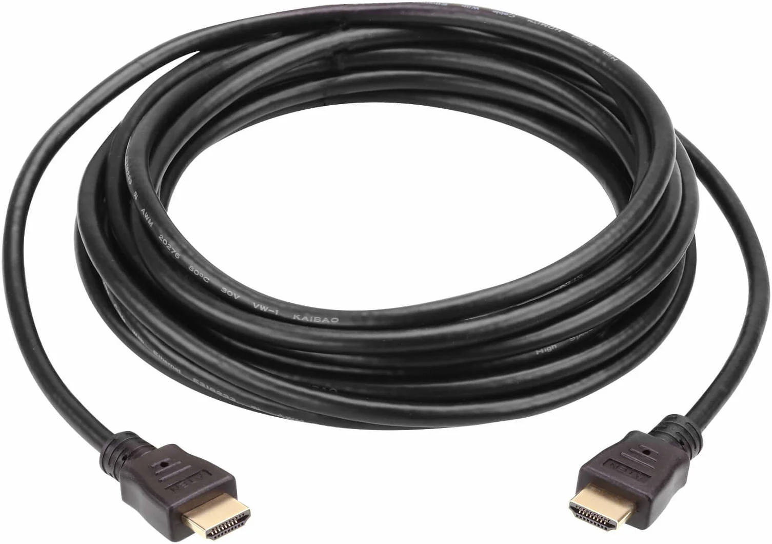 کابل HDMI پرسرعت GMax به HDMI، ورژن 1.4، کانکتور با روکش طلا، روکش PVC دارای گواهینامه ROHS، نر به نر، با هسته فریت، طول 3 متر، مشکی | GMHD3M1.4V