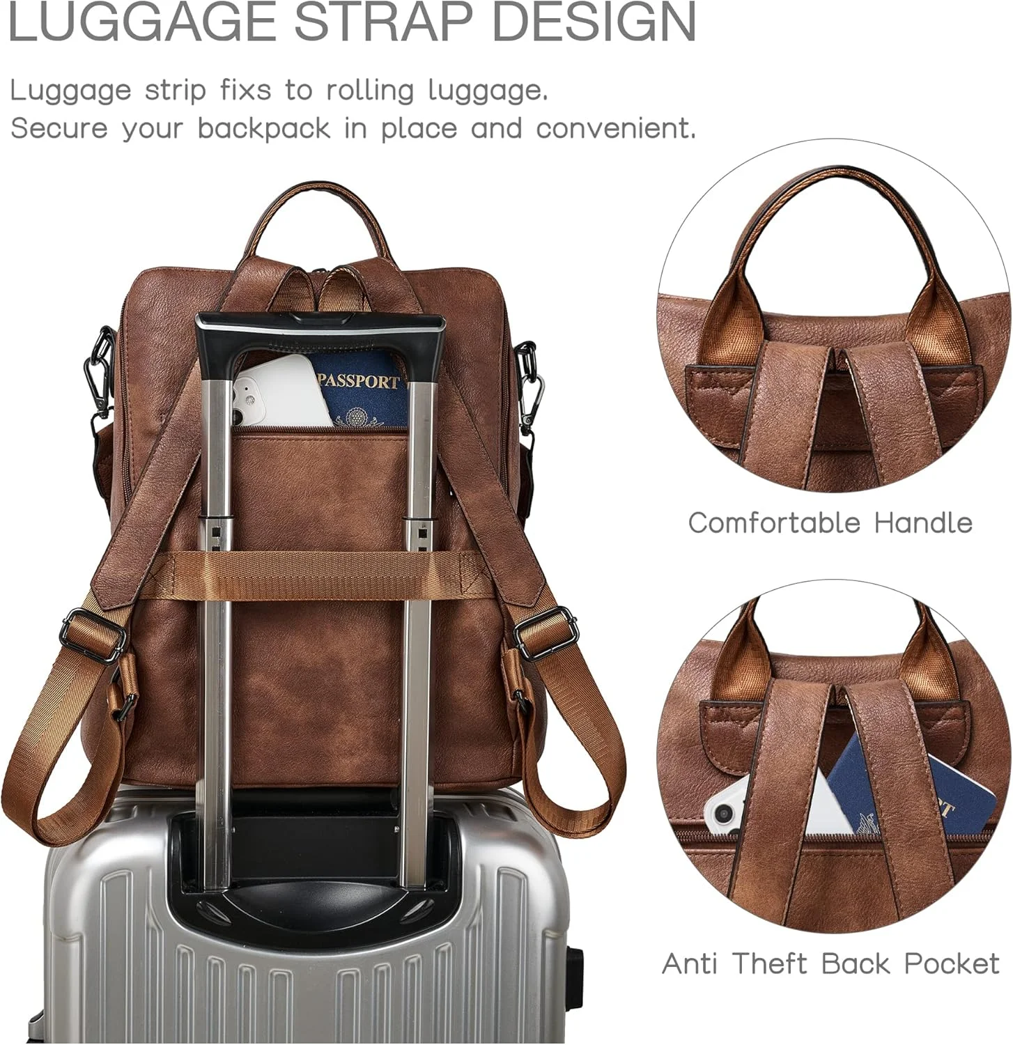 کیف کوله پشتی زنانه شری، کوله پشتی چرمی، کوله پشتی مسافرتی طراح مد، کیف شانه ای تبدیل شونده با مچ بند