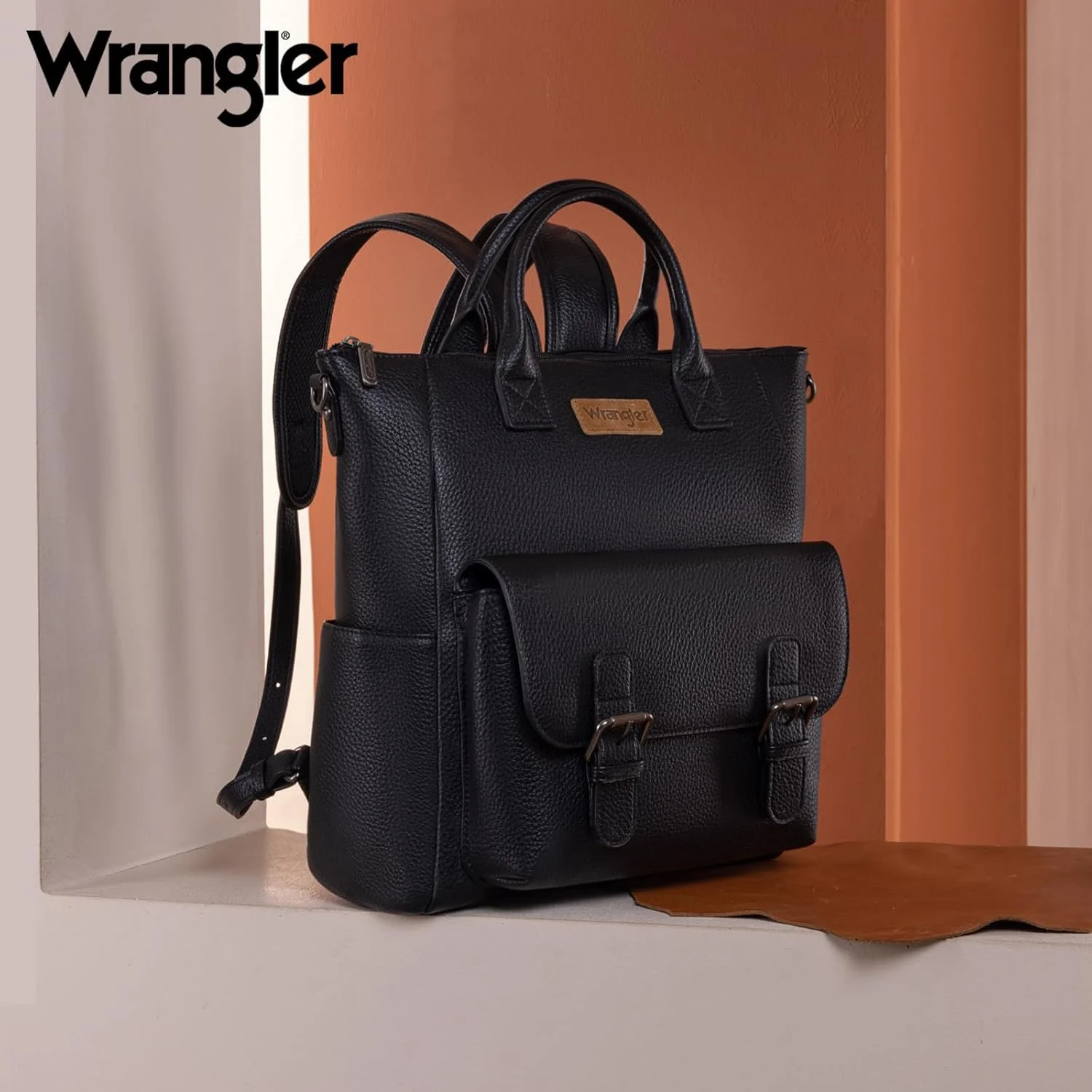 کیف کوله پشتی زنانه Montana West Wrangler، کیف دوشی متوسط با بند ضربدری برای سفر و کار