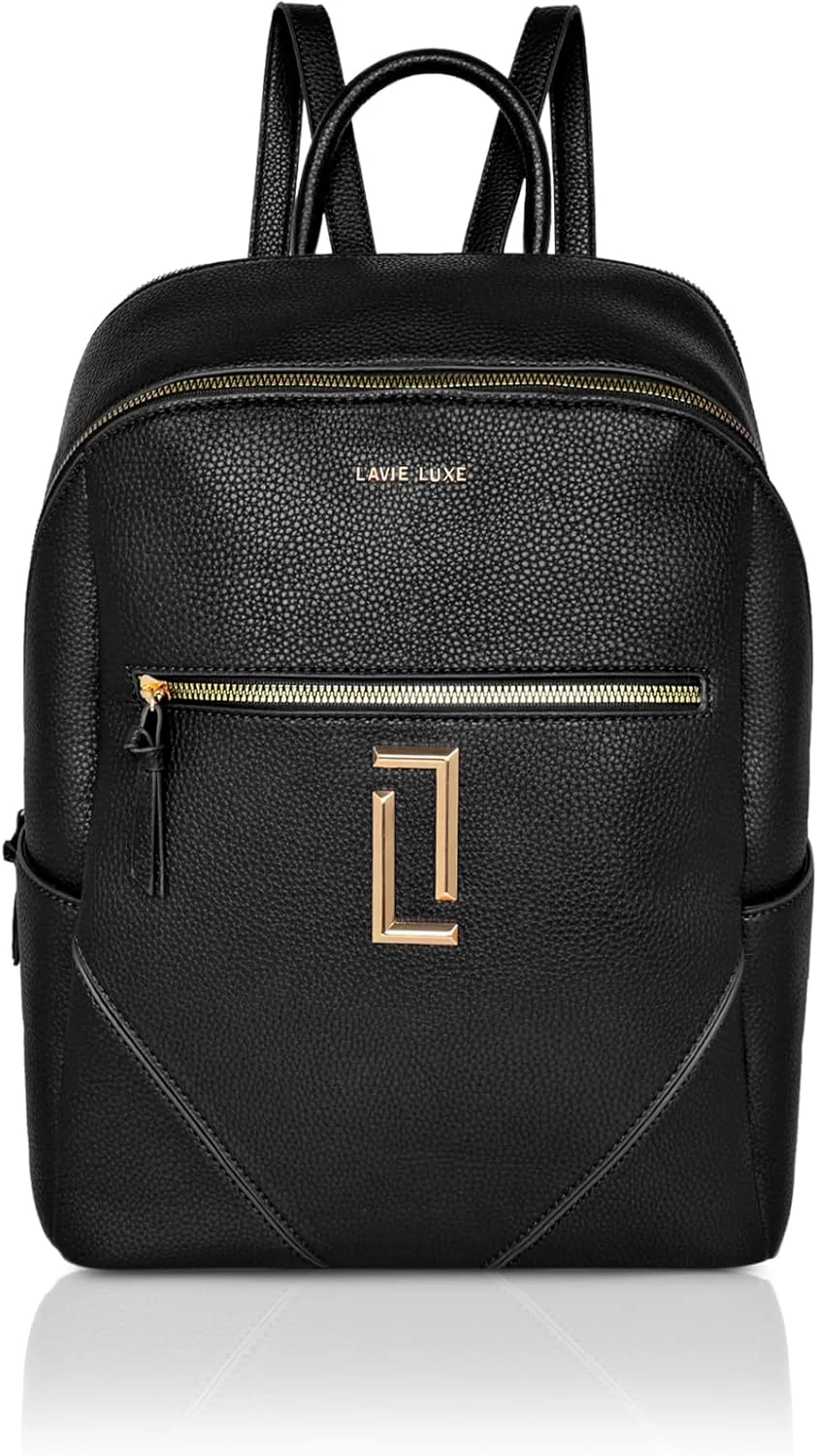 کوله پشتی زنانه لاوی سیمون با بست زیپی از جنس PU (مشکی، بزرگ)