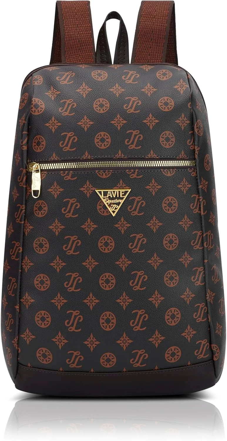 کوله پشتی فشن زنانه لاوی سیگنیچر مدل St.Louis با ظرفیت 11 لیتر | کوله پشتی جمع و جور | کیف دستی زنانه | کیف شانه ای شیک | هدیه برای خانم ها، قهوه ای، S