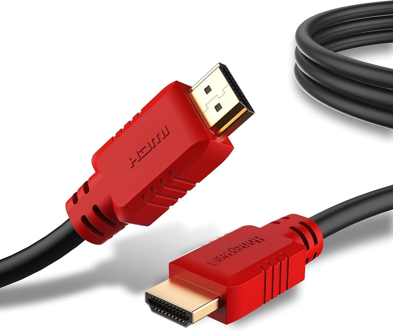 کابل HDMI پرسرعت هانیول نسخه 1.4 با اترنت، 2 متری (6.6 فوت)، 10.2 گیگابیت بر ثانیه، پشتیبانی از رزولوشن 3D/4Kx2K Ultra HD، برای تمام دستگاه های دارای HDMI | HC000001/HDM/2M/BLK
