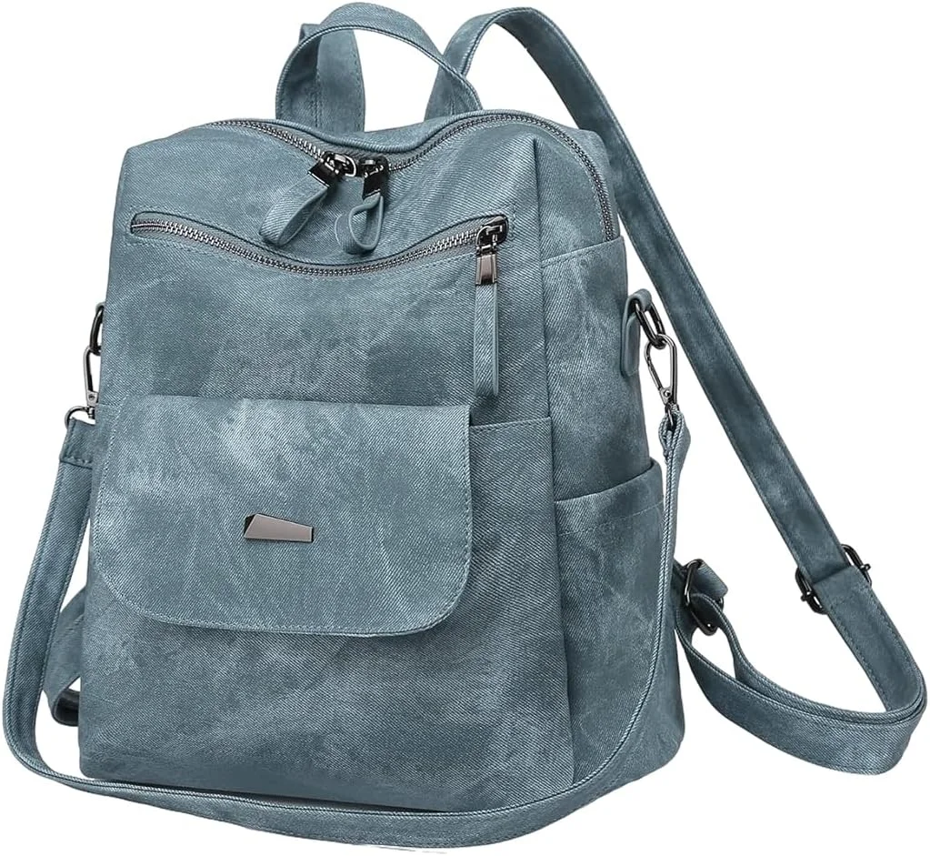 کوله پشتی چرمی زنانه، کیف دوشی شیک زنانه، کیف دستی مسافرتی سبک و نرم، کیف یک طرفه مناسب کار، مدرسه، آبی کوله پشتی چرمی زنانه، کیف دوشی شیک زنانه، کیف دستی مسافرتی سبک و نرم، کیف یک طرفه مناسب کار، مدرسه، آبی