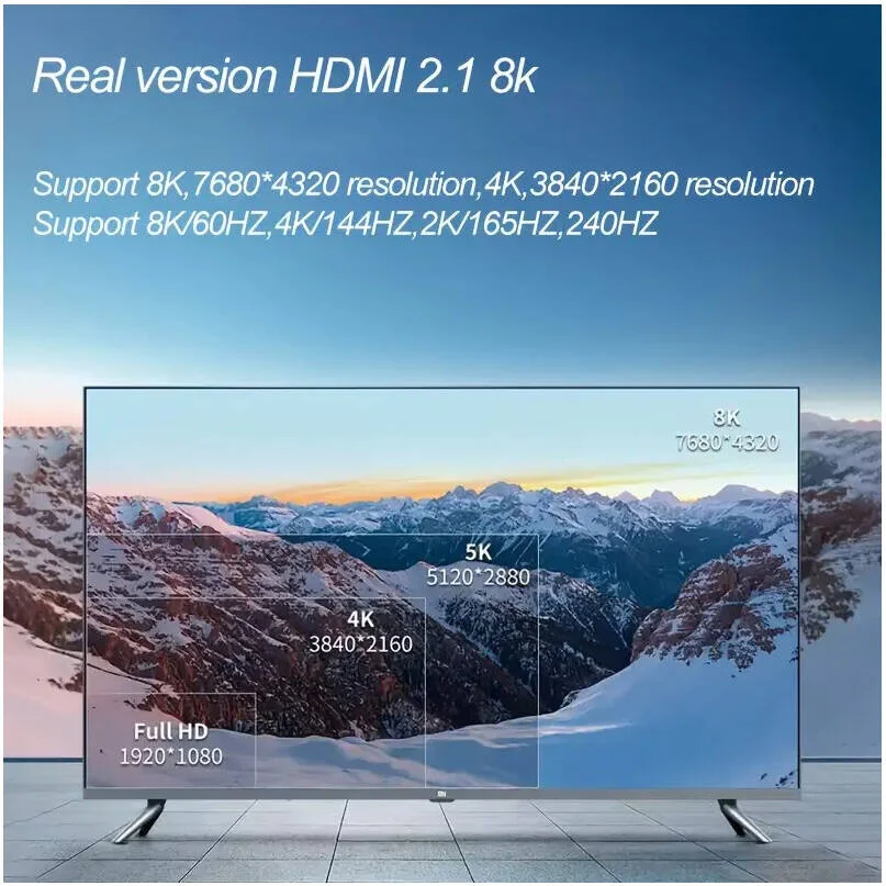 کابل USB-C به HDTV جاست‌لینک 201.17 سانتی‌متری، آداپتور پرسرعت تایپ C به HDTV با رزولوشن 8K@60Hz/4K@144Hz، شکل تخت، اترنت Cat5e، دارای منبع تغذیه USB، ولتاژ کاری 36 ولت، اندازه 2 متری