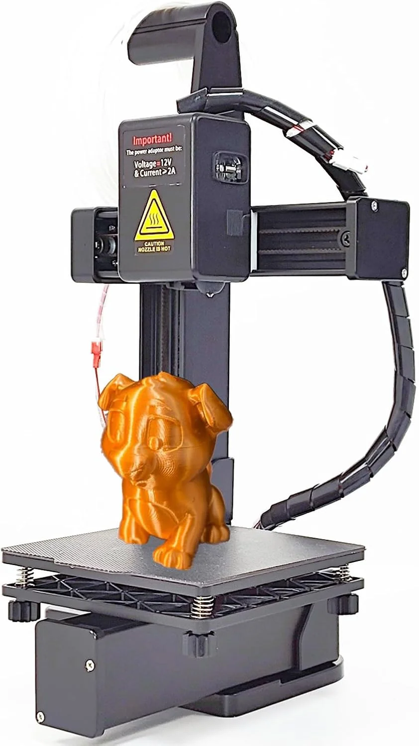 پرینتر سه بعدی، پرینتر سه بعدی کوچک برای مبتدیان، چاپ با سرعت بالای 40 میلی متر بر ثانیه، گرمایش و چاپ سریع 180 درجه سانتیگراد، پرینتر با نازل، اندازه چاپ 220 x 220 x 220 میلی متر، کاربری آسان (US