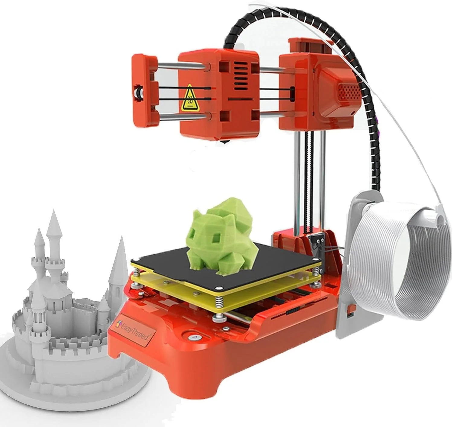 پرینتر سه بعدی برای مبتدیان با صفحه چاپ مغناطیسی جداشدنی، اندازه چاپ 100 * 100 * 100 میلی متر، پرینتر سه بعدی برای کودکان 8-12 سال