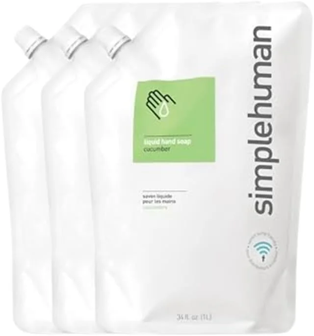 ساده هیومن خیار، بسته 3 عددی: مایع صابون دست مرطوب کننده خیار 1005 میلی لیتر، بسته 3 تایی