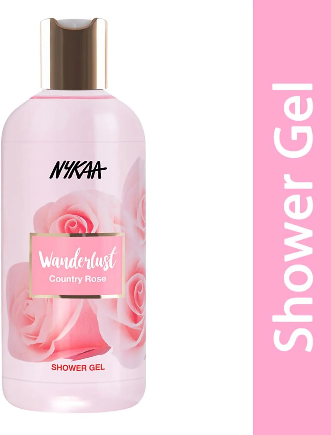 ژل دوش رز روستایی Wanderlust، 300 میلی لیتر | مغذی و آبرسان | پاک کننده ملایم | رایحه گل رز روستایی | غنی شده با آلوئه ورا | فرمول وگان بدون پارابن | مناسب برای انواع پوست