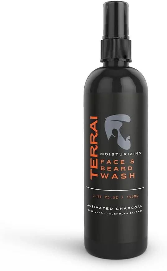 شوینده صورت و ریش زغال فعال برای آقایان، 100 میلی لیتر | رایحه طراوت بخش | آبرسان و پاک کننده | ملایم برای پوست و ریش