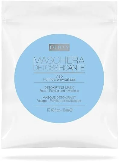 ماسک سم زدای صورت پوپا میلانو - پاک کننده و احیا کننده - فرمول ملایم و بدون عطر - از بین برنده آلودگی - غنی شده با عصاره گورجی برای احیای پوست - 17 گرم