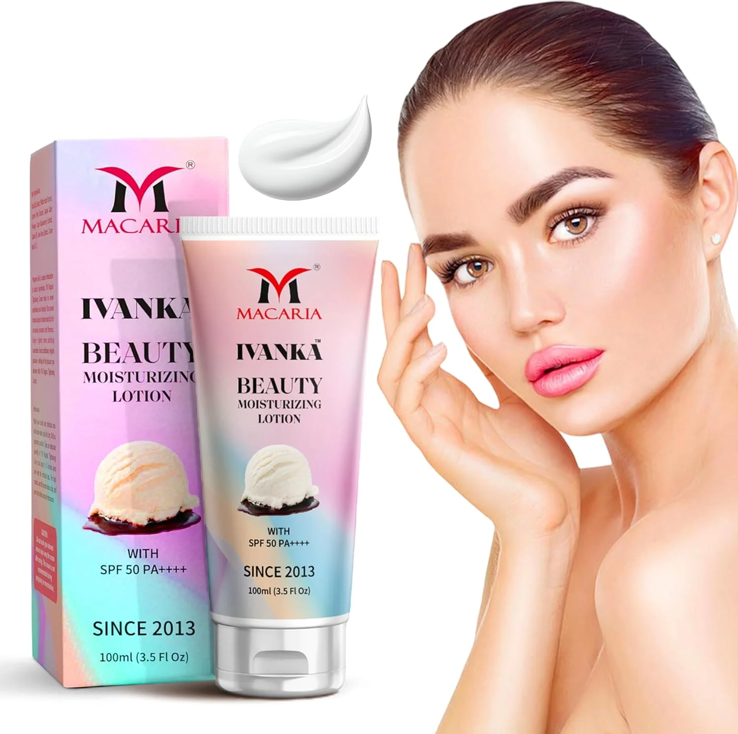 لوسیون بدن مرطوب کننده روزانه ایوانکا بیوتی، لوسیون ملایم تغذیه کننده پوست خشک با رطوبت، رایحه آرامش بخش وانیل، سایز مسافرتی