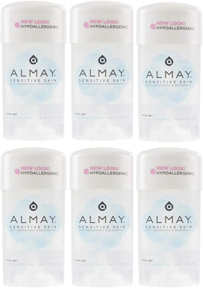 ژل شفاف بدون عطر مناسب پوست حساس FQQF Almay - 64 گرم (بسته 6 عددی)