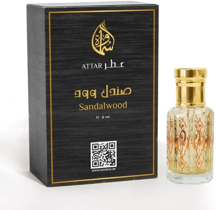 عطر روغن صندل سماوا - عطر روغنی غلیظ مناسب برای آقایان و بانوان - 6 میلی لیتر