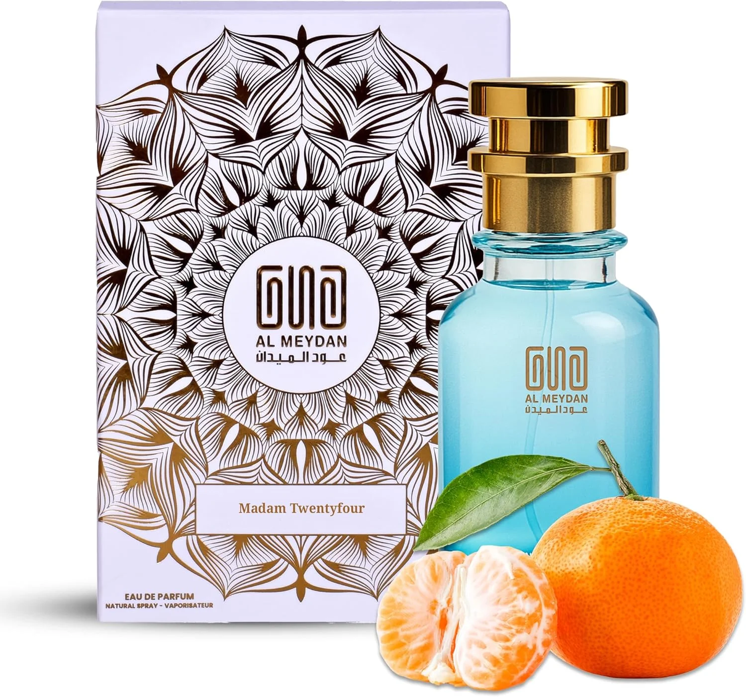 عطر روغنی زنانه – رایحه ای از مادام بیست و چهار – عطر بدون الکل با رایحه پرتقال، رز، مشک و چوب سدر – ماندگاری طولانی 8 تا 12 ساعت (80 میلی لیتر)