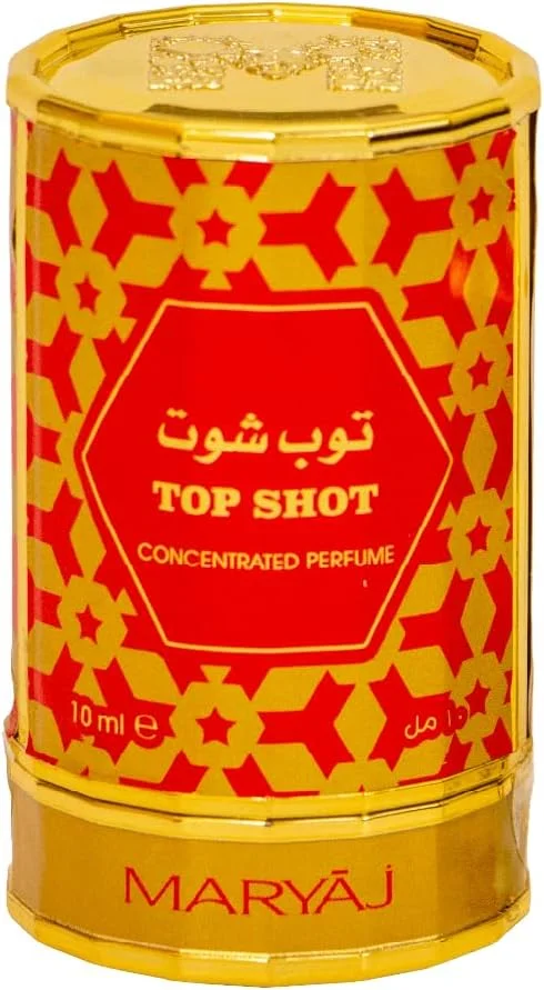 روغن عطر غلیظ مریج تاپ شات، унисекс، 10 میلی لیتر، بدون الکل، رایحه جسورانه و پویا، فرمول بسیار غلیظ