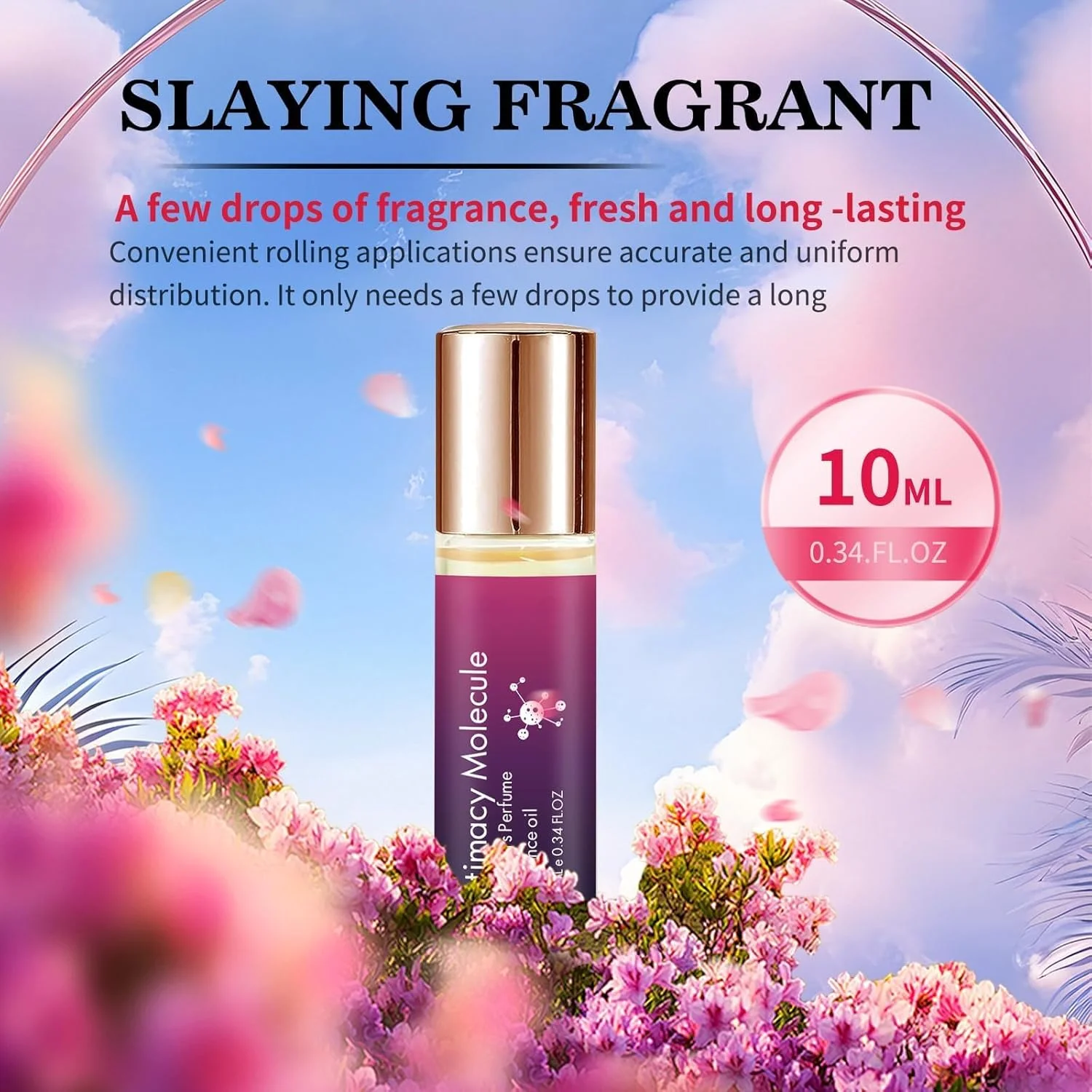 عطر رولی فرمونی زنانه، روغن ضروری رولی مسافرتی، رایحه تمیز ماندگار، عطر فرمونی برای استفاده روزانه و شب های قرار، 10 میلی لیتر (1 عدد)