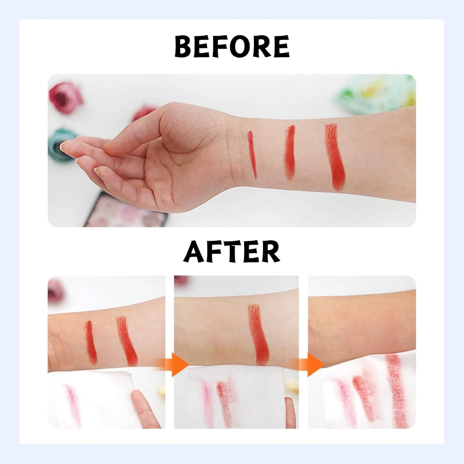 دستمال مرطوب پاک کننده آرایش Joyzzz، بسته 50 عددی، یکبار مصرف، ضد حساسیت و بدون عطر، نرم و لطیف برای انواع پوست، مناسب برای مسافرت