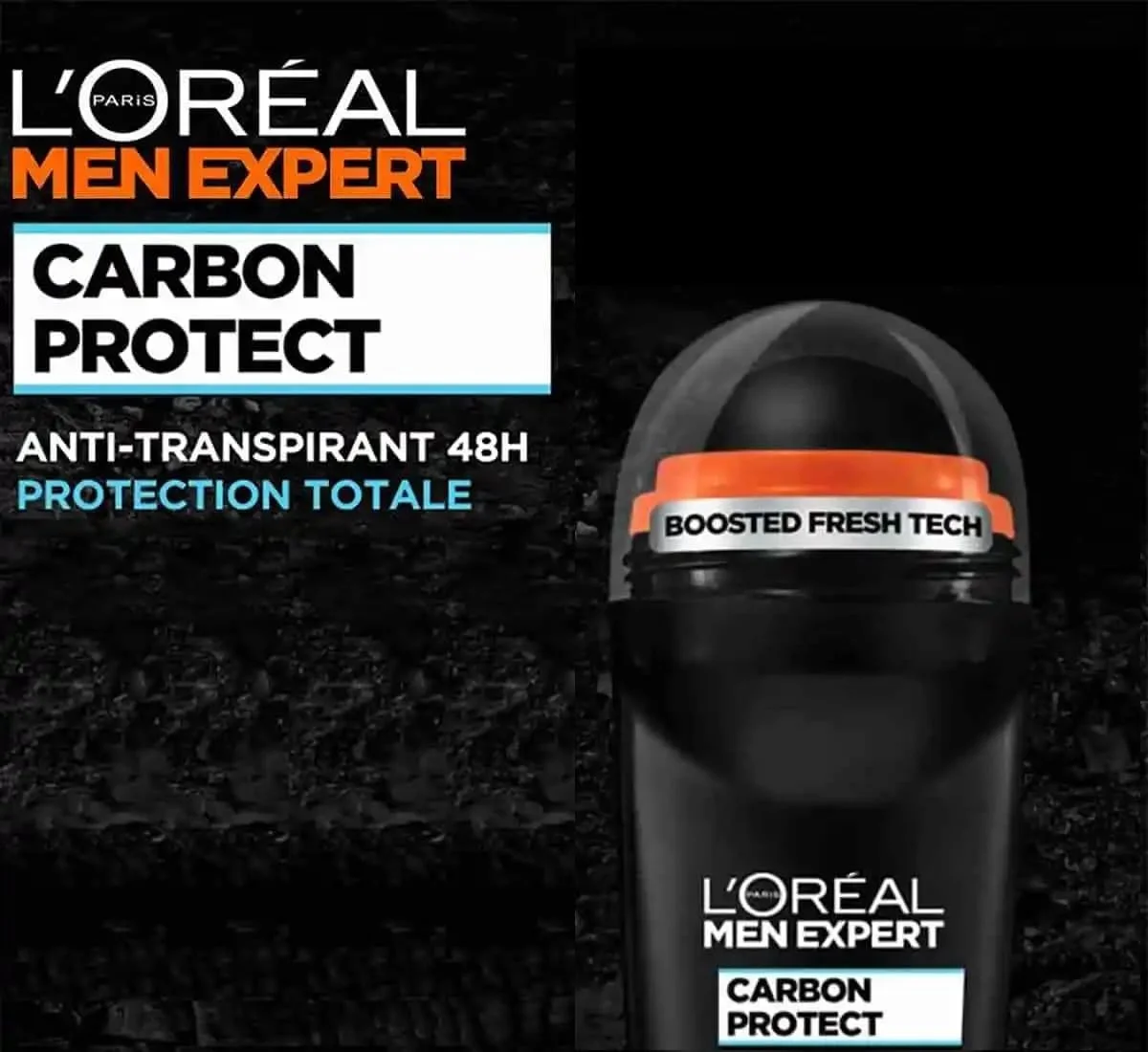 رول ضد تعریق مردانه لورال پاریس مدل Carbon Protect Intense Ice حجم 50 میلی لیتر