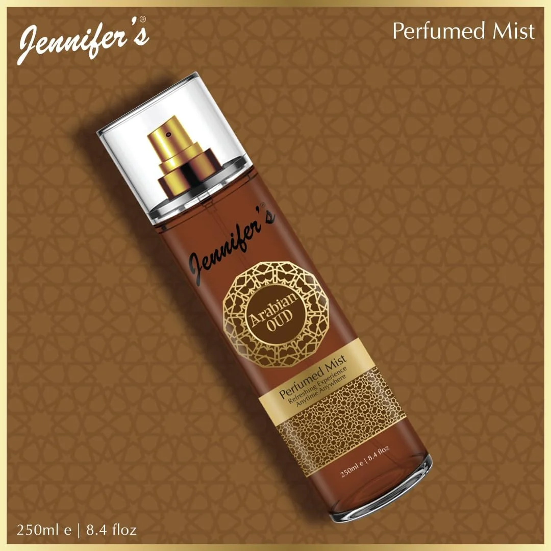 اسپری خوشبو کننده بدن عود عربی جنیفر 250 میلی لیتر - تجربه ای با طراوت در هر زمان و هر مکان