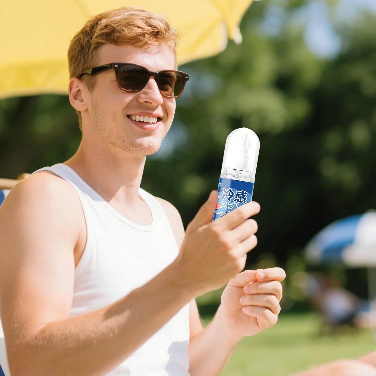اسپری خنک کننده، اسپری بدن 60 میلی لیتری با اثر طراوت بخش، محلول خنک کننده سبک وزن برای روزهای بیرون از خانه | اسپری طبیعی پوست برای راحتی سفر در تابستان با دوستان، خانواده یا فعالیت های کمپینگ