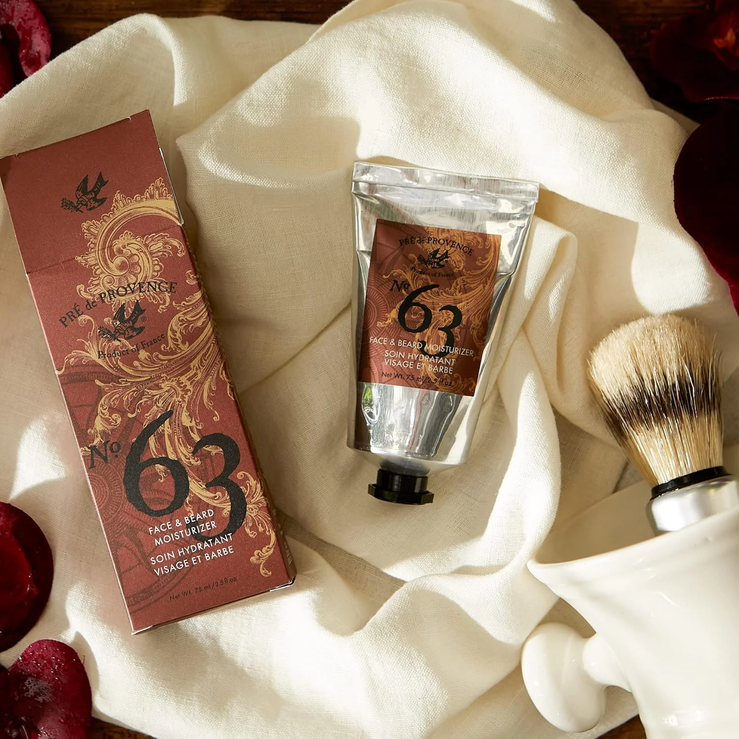 کرم صورت و ریش مردانه شماره 63 Pre de Provence، رایحه ای معطر، گرم و تند، 75 میلی لیتر