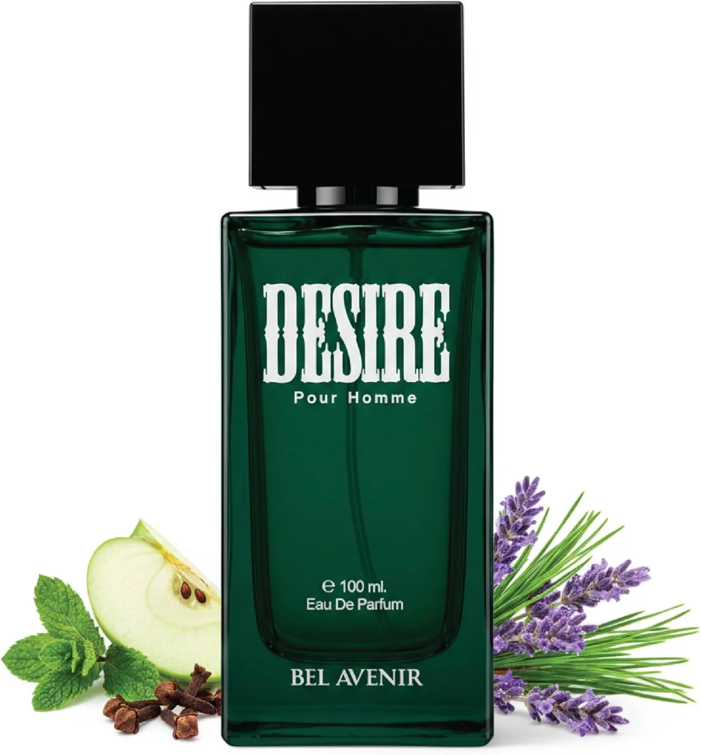 ادکلن مردانه Bel Avenir Desire Luxury با ماندگاری طولانی | برای آقایان | برای او | برای هر دو جنس (رایحه مشک تازه، 100 میلی لیتر)