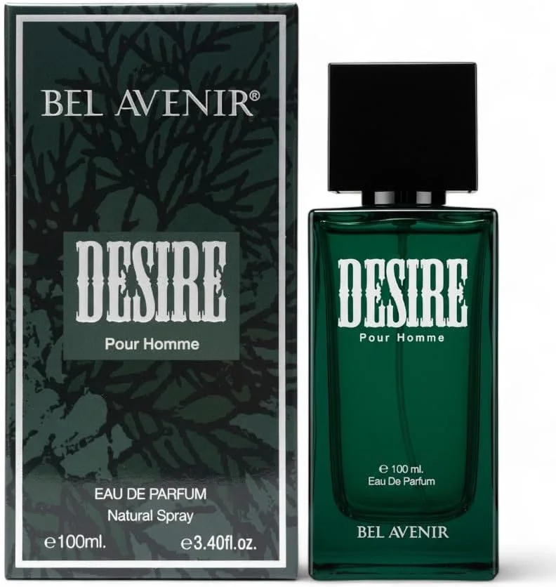 ادکلن مردانه Bel Avenir Desire Luxury با ماندگاری طولانی | برای آقایان | برای او | برای هر دو جنس (رایحه مشک تازه، 100 میلی لیتر)
