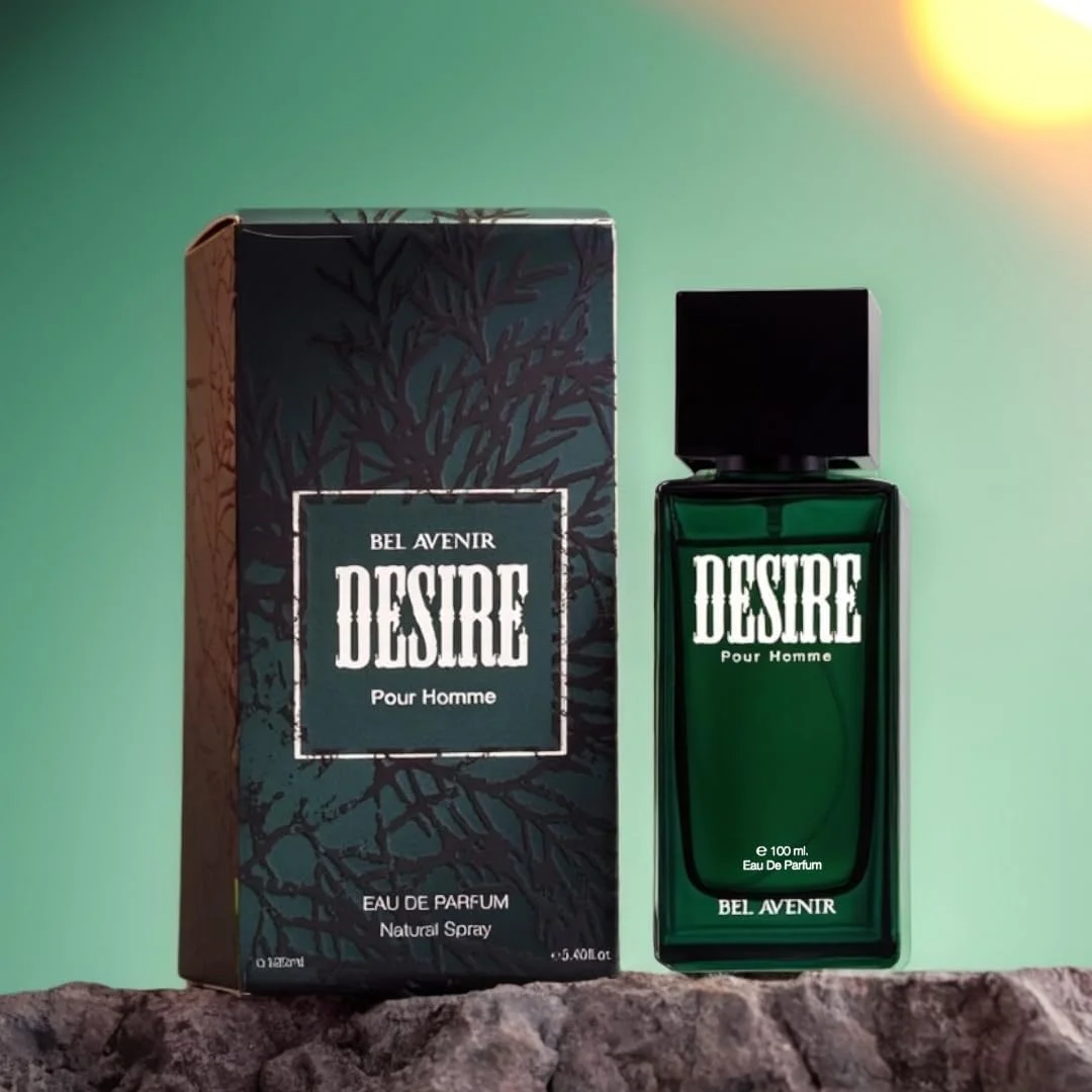 ادکلن مردانه Bel Avenir Desire Luxury با ماندگاری طولانی | برای آقایان | برای او | برای هر دو جنس (رایحه مشک تازه، 100 میلی لیتر)