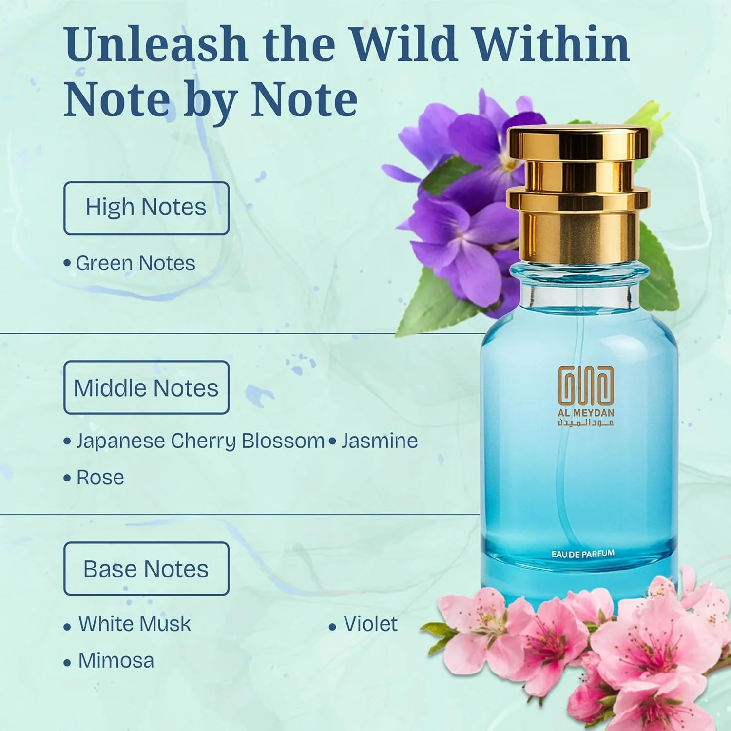 عطر روغنی زنانه و مردانه – رایحه ای از ساکورا – عطر روغنی گلی مشکی بدون الکل با شکوفه گیلاس، رز و یاس – رایحه بهاری ظریف و ماندگار (200 میلی لیتر)