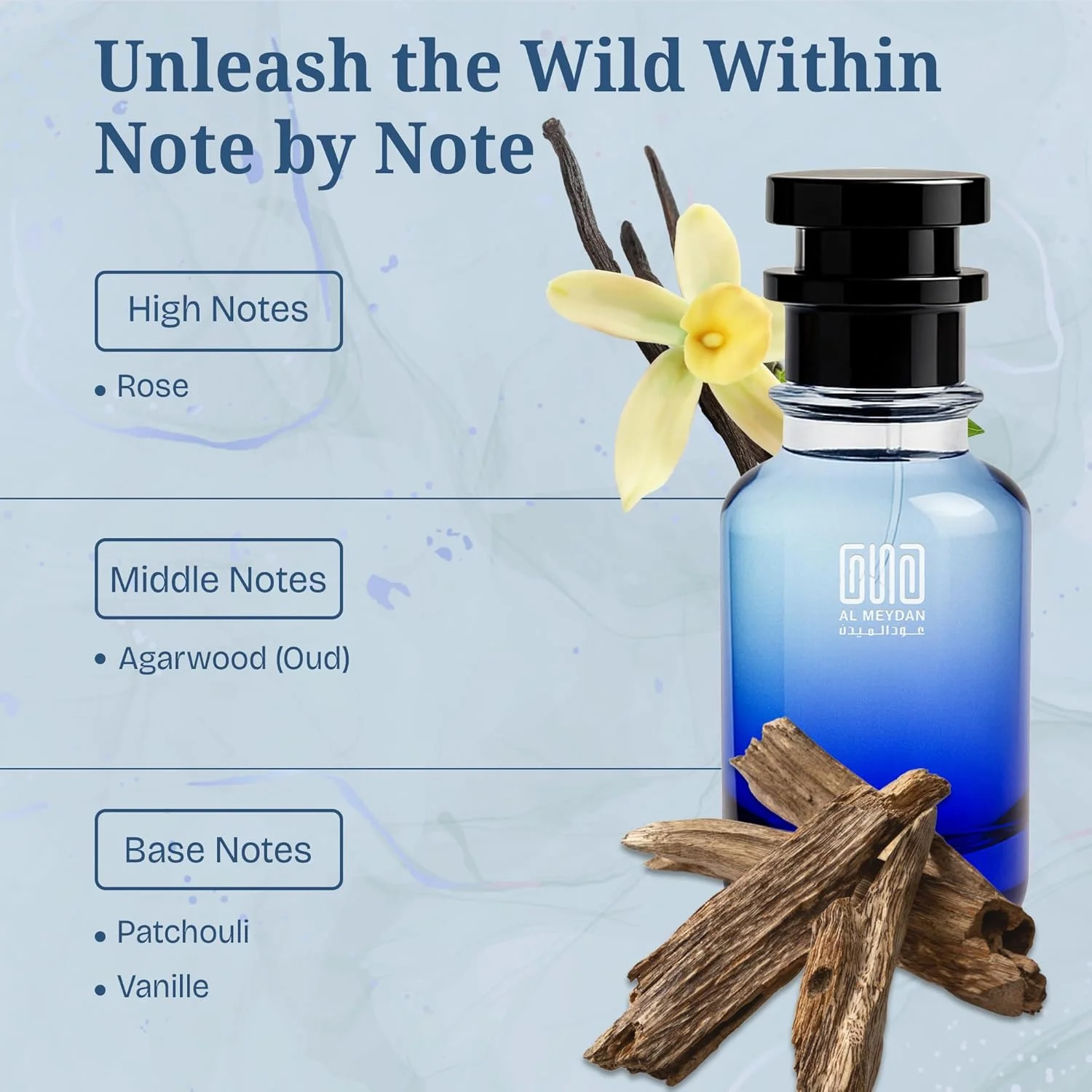 عطر روغنی برای زنان و مردان – رایحه ای از رز عربی – روغن عطر لوکس رز و عود با نعناع هندی و وانیل – رایحه ای ماندگار و بدون الکل (50 میلی لیتر)