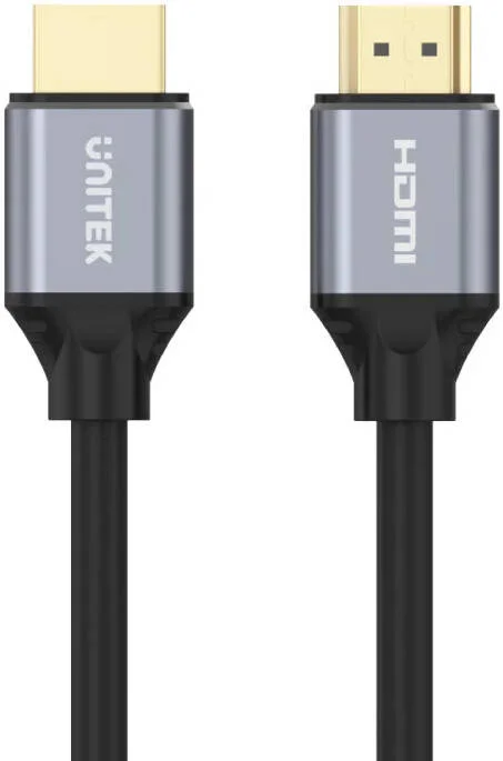 کابل HDMI پرسرعت 8K Unitek، رزولوشن 8K @60Hz و 4K @120Hz، پهنای باند انتقال تا 48 گیگابیت بر ثانیه، HDR پویا، کانکتور آلومینیومی با روکش طلای 24 عیار، طول کابل 3 متر، مشکی | C139W