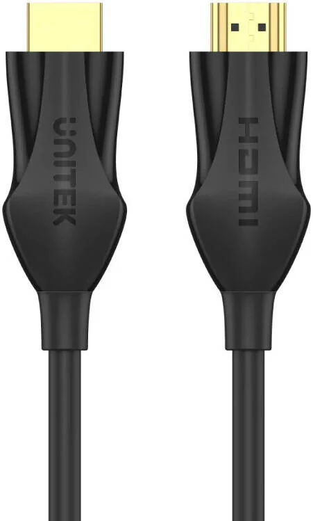 کابل HDMI پرسرعت 8K یونیتک، رزولوشن 8K@60Hz، پهنای باند 48Gbps، رسانای مسی خالص، شیلد بافته شده، روکش PVC انعطاف پذیر، کانکتور با روکش طلا، طول کابل 3 متر، مشکی | C11060BK-3M