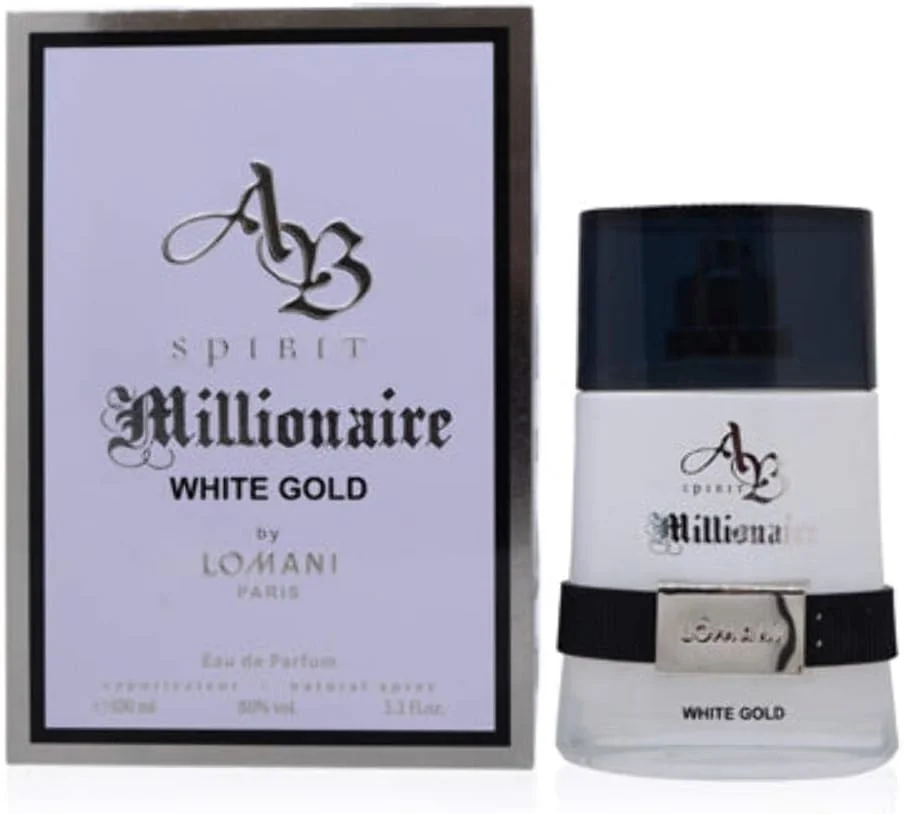 ادکلن مردانه لومانی Spirit Millionaire White Gold حجم 100 میل