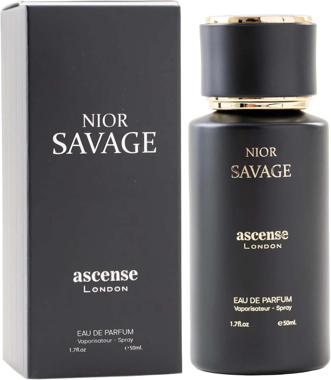 ادکلن مردانه نیور ساوج از آسنز لندن 50 میل | عطر مردانه ماندگار با رایحه های تازه، ادویه ای و کهربایی | بهترین عطرها برای مردان