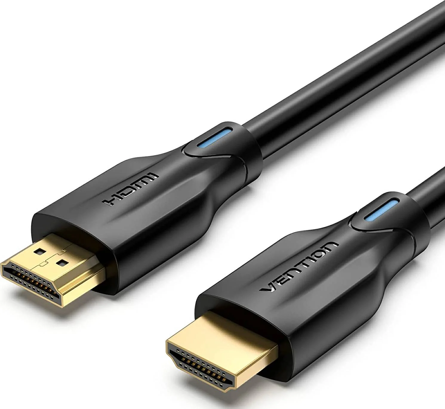 کابل HDMI گرد 8K ونشن، سرعت فوق العاده بالا 48 گیگابیت بر ثانیه، 8K@60Hz، 7680P Dolby Vision، از دید HD بازی لذت ببرید، سازگار با PS5 / PS4 / PS3، طول 1.5 متر، مشکی | AANBG