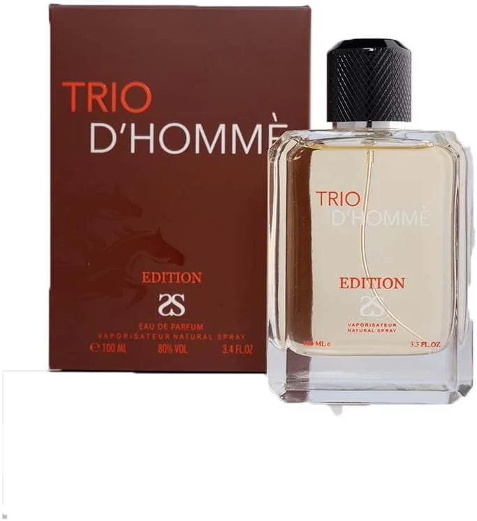 ادو پرفیوم مردانه سیمفونی TRIO D’HOMME، ۱۰۰ میلی لیتر، الهام گرفته از TerreDHermes، عطر لوکس برای مردان، ماندگاری طولانی، پخش بوی قوی