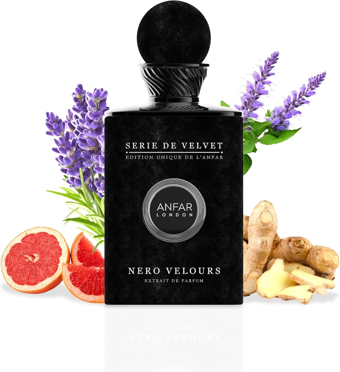 Nero Velours Pour Homme از انفر لندن | نارنگی غنی، قهوه، هل، جوز هندی، چای آسام و نعناع هندی | رایحه ماندگار برای مردان | اکستریت د پرفیوم ممتاز