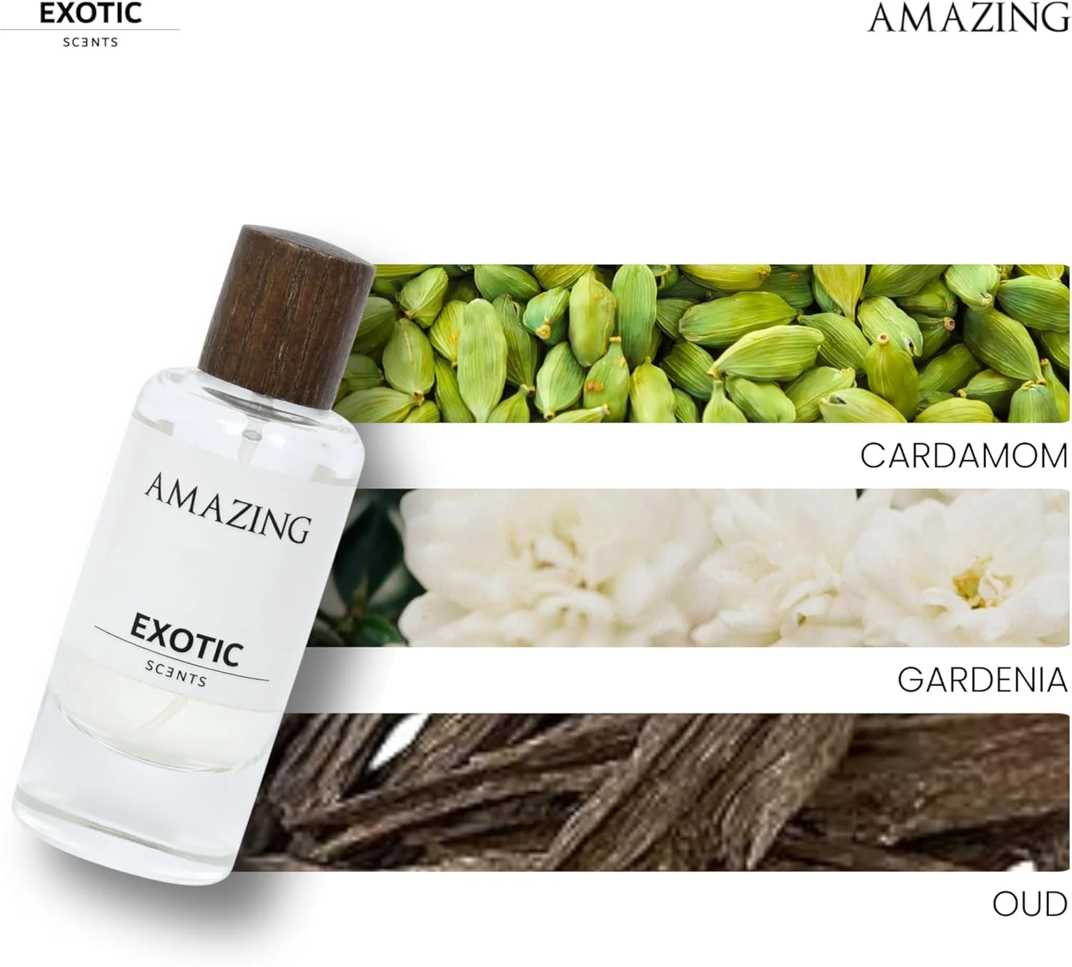 ادو پرفیوم شگفت انگیز - 60 میلی لیتر | رایحه چوبی و گلی، ماندگاری طولانی