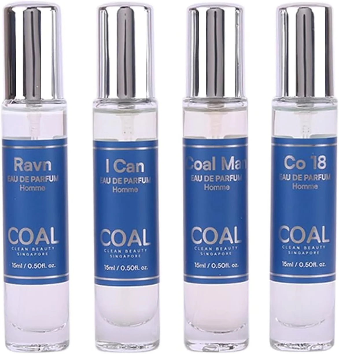 مجموعه عطرهای مردانه لوکس کول کلین بیوتی، مناسب سفر، ادو پرفیوم با رایحه های شرقی چوبی، خاکی، میوه ای و تازه | مناسب هر حال و هوا | ماندگاری طولانی | هدیه برای مردان | 15 میلی لیتر x 4