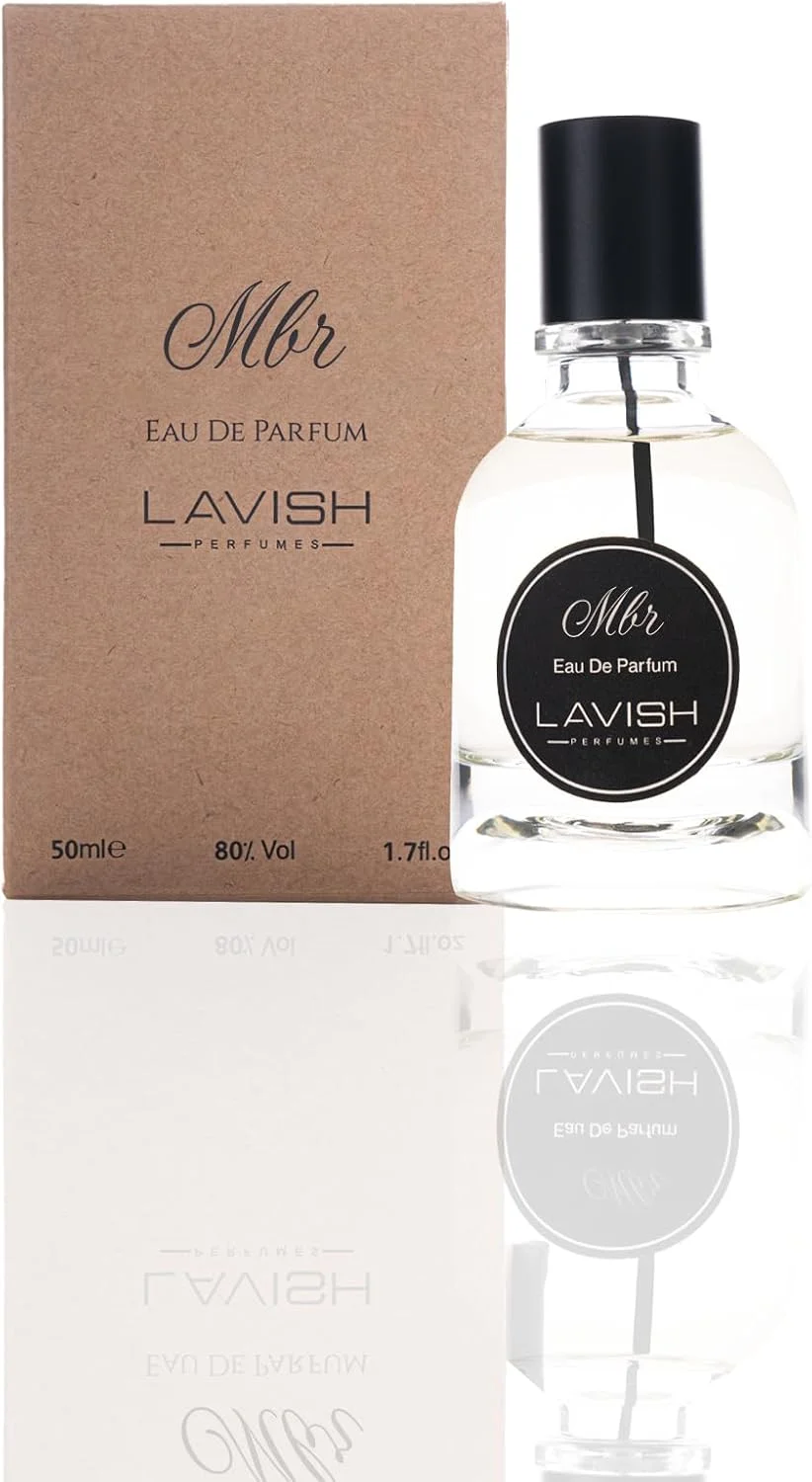 ادکلن مردانه MBR از لاویش پرفیومز - ادو پرفیوم ماندگار، 50 میلی لیتر | رایحه مرکبات تازه و مشک با عنبر و نعناع هندی | رایحه مردانه نشاط بخش از Creations