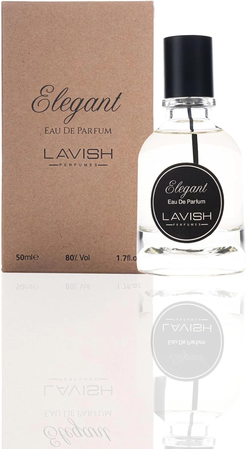 ادکلن مردانه شیک از عطر لاویش - ادو پرفیوم ماندگار، 50 میلی لیتر | رایحه چوبی شرقی با عنبر، ادویه جات و مشک | رایحه مردانه پیچیده از Creations