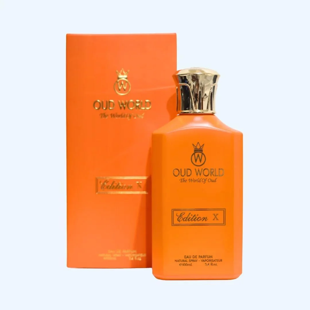 ادیشن ایکس - عطر مردانه نارنجی | رایحه جسورانه، چوبی مرکباتی با ترنج، نرولی، عود و عنبر | رایحه مردانه ماندگار | 100 میلی لیتر