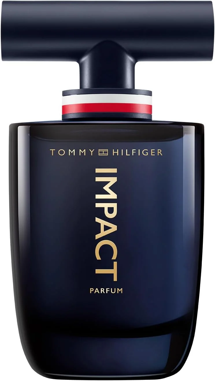 ادکلن مردانه تامی هیلفیگر تامی ایمپکت ۱۰۰ میلی لیتر - عطر مردانه - رایحه چوبی کهربایی - نت های چوبی و عنبر - بطری شیشه ای آبی تیره