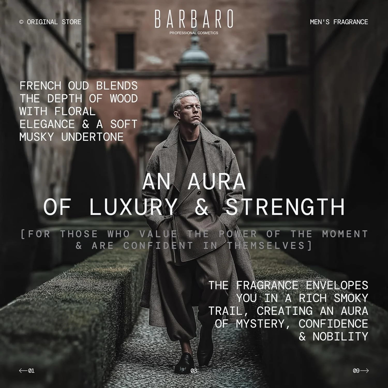 عطر عود دِ فرانس مردانه با ماندگاری طولانی، رایحه لوکس فرانسوی-شرقی، ۱۰۰ میلی لیتر